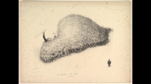 Le dompteur a été mangé 1909 Lithographie tirée à 50 épreuves